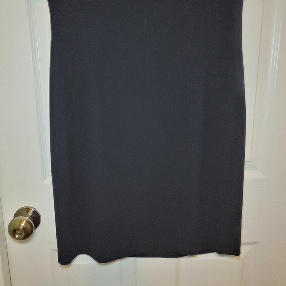 Escada Elements Wool Short Sleeve Sheath Dress Black Size 40 Vintage - Picture 6 of 9